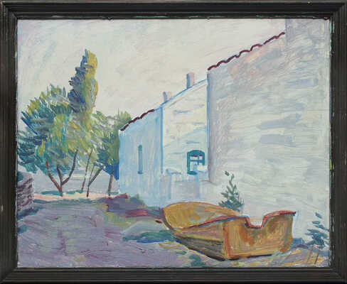 Назаров Константин Борисович. Пейзаж с лодкой 